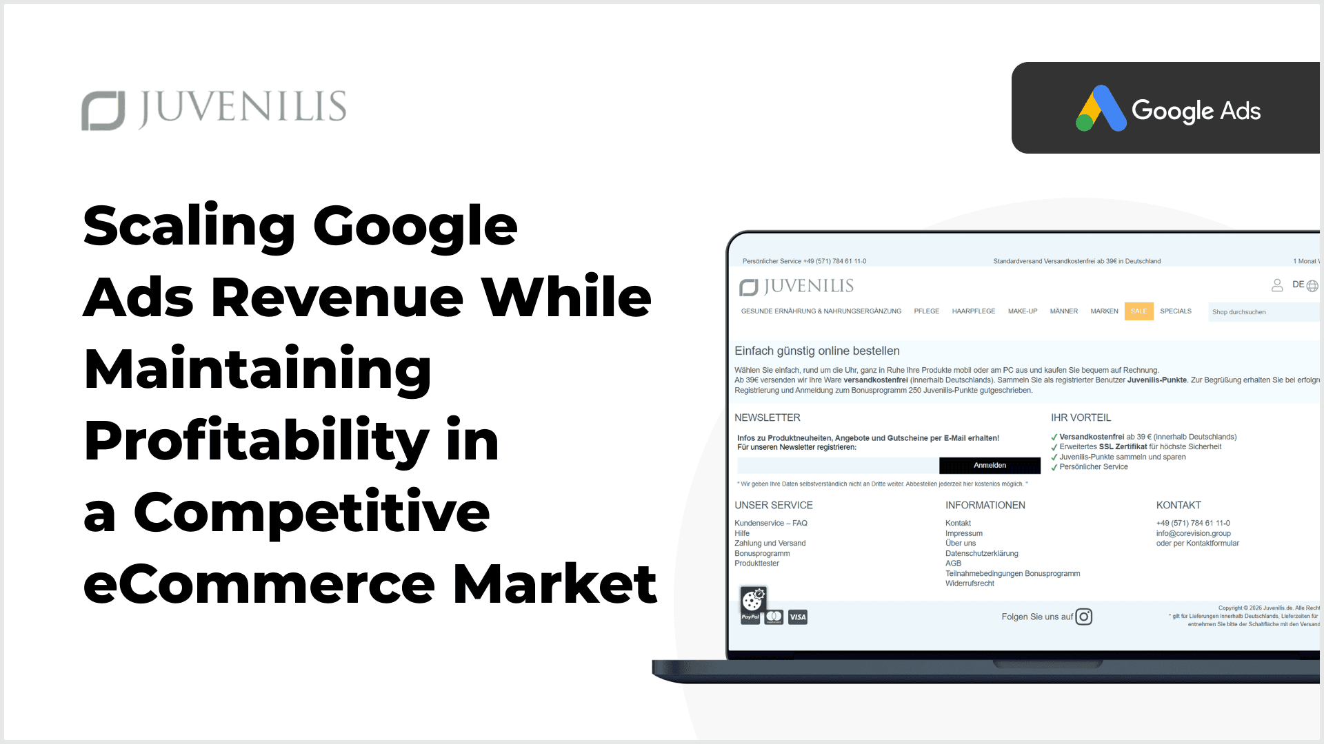 Juvenilis case study – profitable revenue scaling in eCommerce Juvenilis case study – profitable revenue scaling in eCommerce